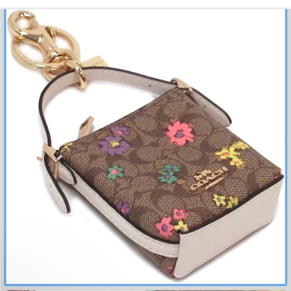 Coach Mini Bag Charm in signature canvas NWT - Picture 6 of 14